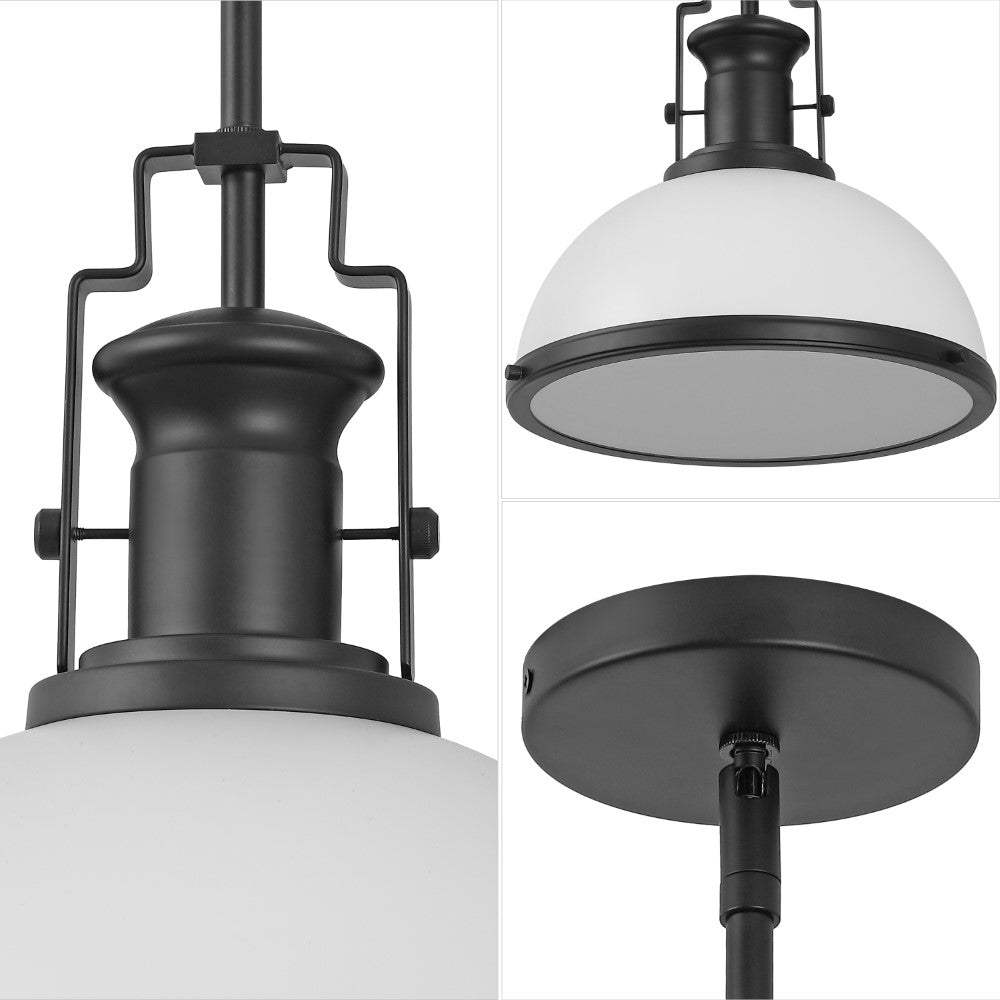 Patterson Adjustable Iron/Glass Vintage Classic LED Pendant