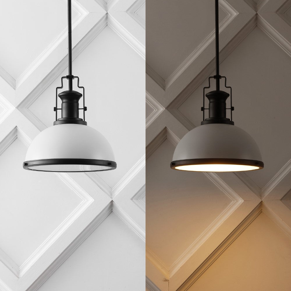 Patterson Adjustable Iron/Glass Vintage Classic LED Pendant