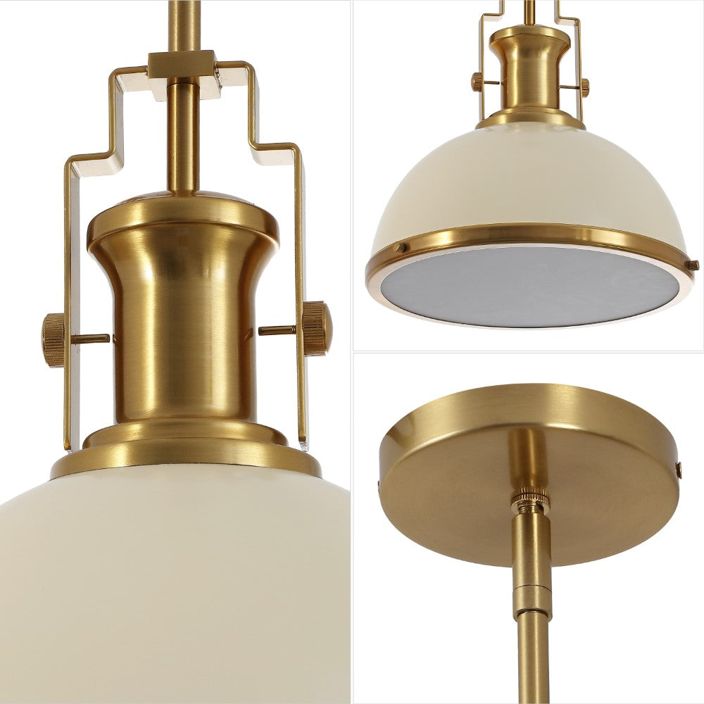 Patterson Adjustable Iron/Glass Vintage Classic LED Pendant