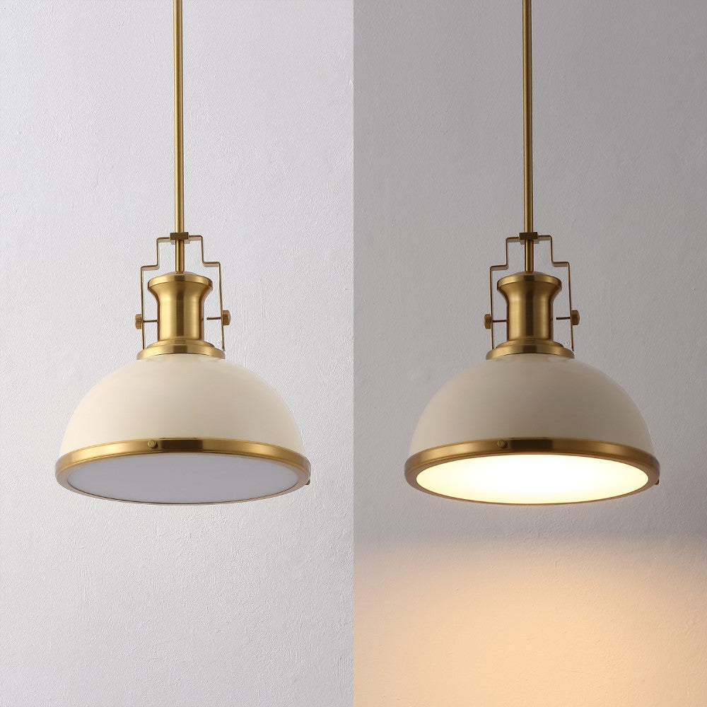 Patterson Adjustable Iron/Glass Vintage Classic LED Pendant