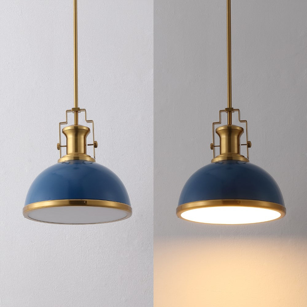 Patterson Adjustable Iron/Glass Vintage Classic LED Pendant