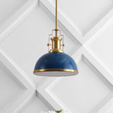 Patterson Adjustable Iron/Glass Vintage Classic LED Pendant
