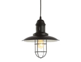Updike 12" Adjustable Iron/Glass Cage Light LED Pendant