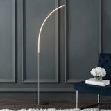 Ervin 64" Metal Minimalist Modern LED Integrated Floor Lamp
