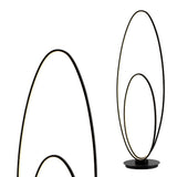 The Looper 47" Metal Modern Contemporary Oval Dimmable Integrated LED Floor Lamp