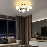 Dawn Parisian 24" Globe Modern Industrial Iron Bistro LED Semi Flush Mount