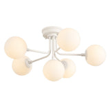 Dawn Parisian 24" Globe Modern Industrial Iron Bistro LED Semi Flush Mount