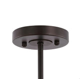 Phillip 20" Farmhouse Industrial Iron Cylinder LED Semi Flush Mount