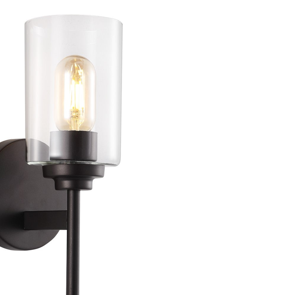 Juno 13" Farmhouse Industrial Iron Cylinder LED Sconce