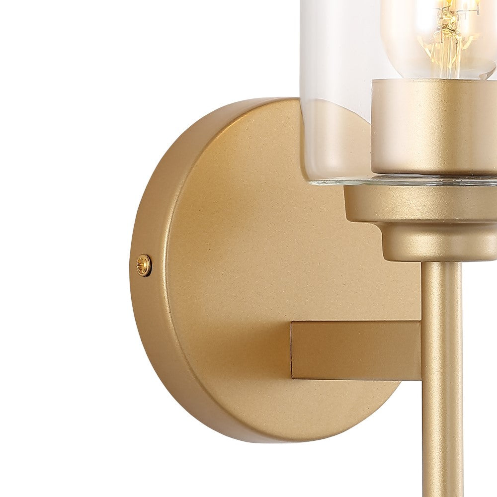 Juno 13" Farmhouse Industrial Iron Cylinder LED Sconce