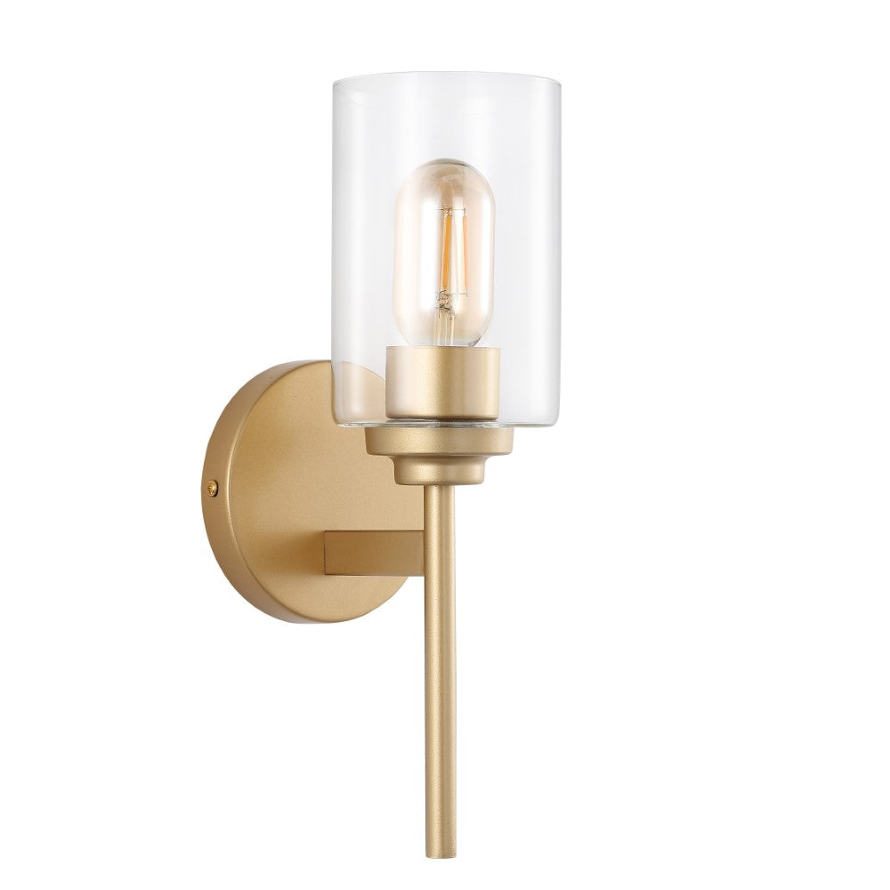 Juno 13" Farmhouse Industrial Iron Cylinder LED Sconce