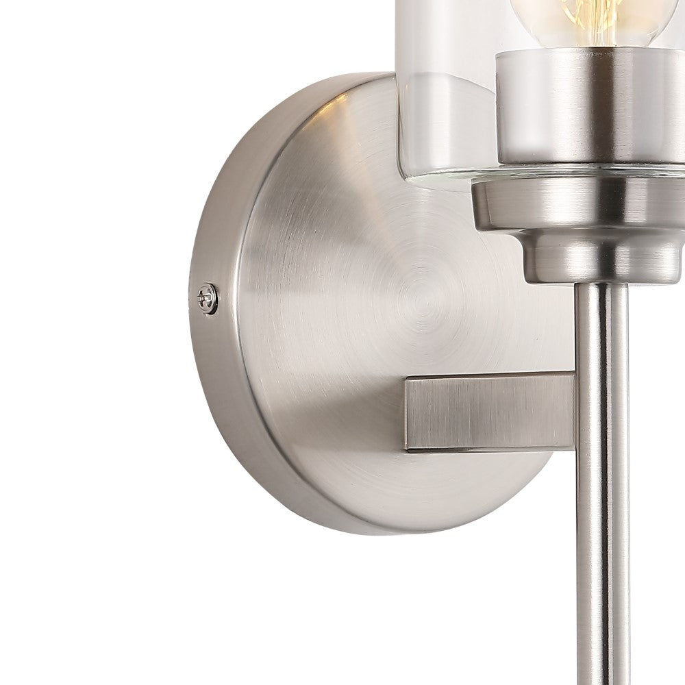 Juno 13" Farmhouse Industrial Iron Cylinder LED Sconce