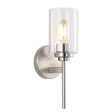 Juno 13" Farmhouse Industrial Iron Cylinder LED Sconce