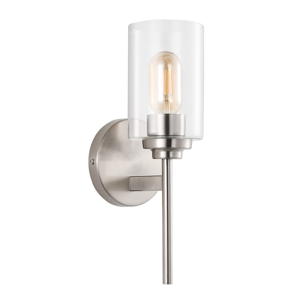 Juno 13" Farmhouse Industrial Iron Cylinder LED Sconce
