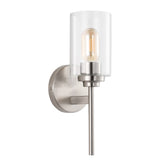 Juno 13" Farmhouse Industrial Iron Cylinder LED Sconce