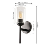 Juno 13" Farmhouse Industrial Iron Cylinder LED Sconce