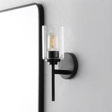 Juno 13" Farmhouse Industrial Iron Cylinder LED Sconce