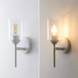 Juno 13" Farmhouse Industrial Iron Cylinder LED Sconce