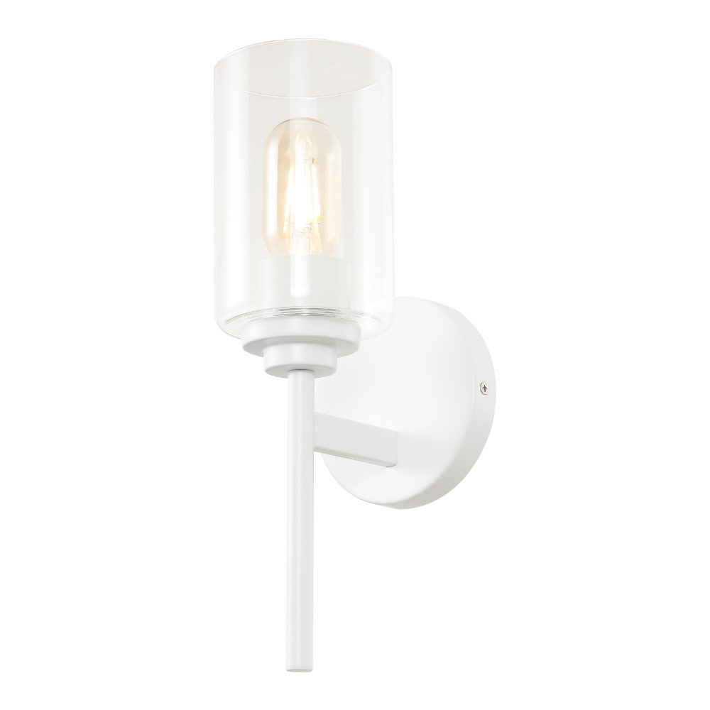 Juno 13" Farmhouse Industrial Iron Cylinder LED Sconce