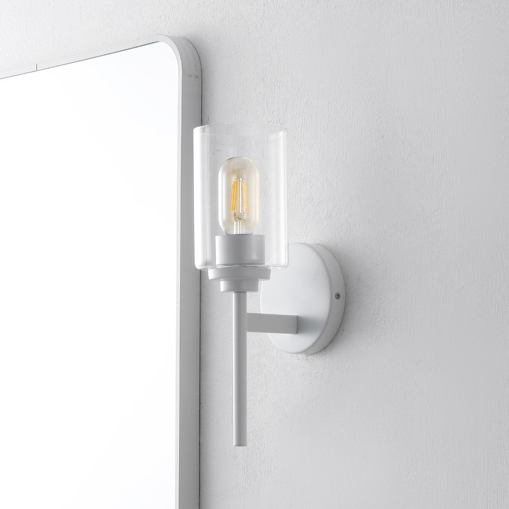 Juno 13" Farmhouse Industrial Iron Cylinder LED Sconce