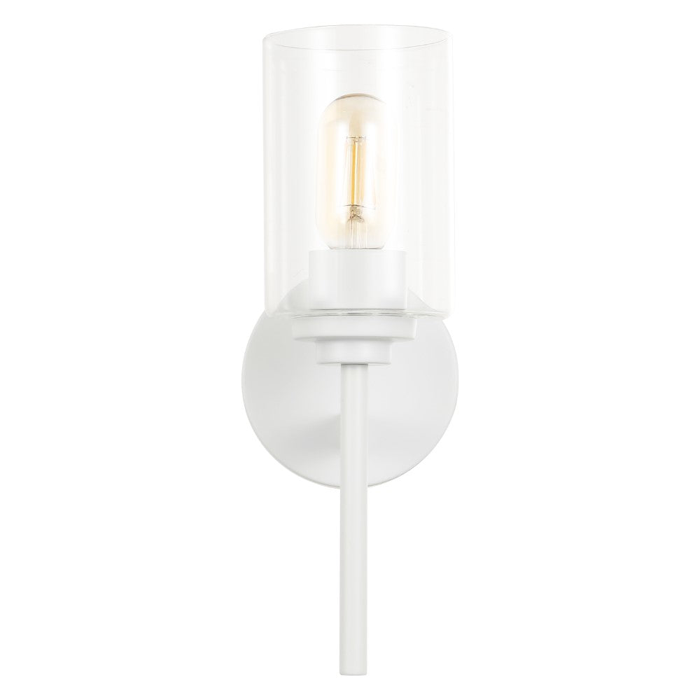 Juno 13" Farmhouse Industrial Iron Cylinder LED Sconce