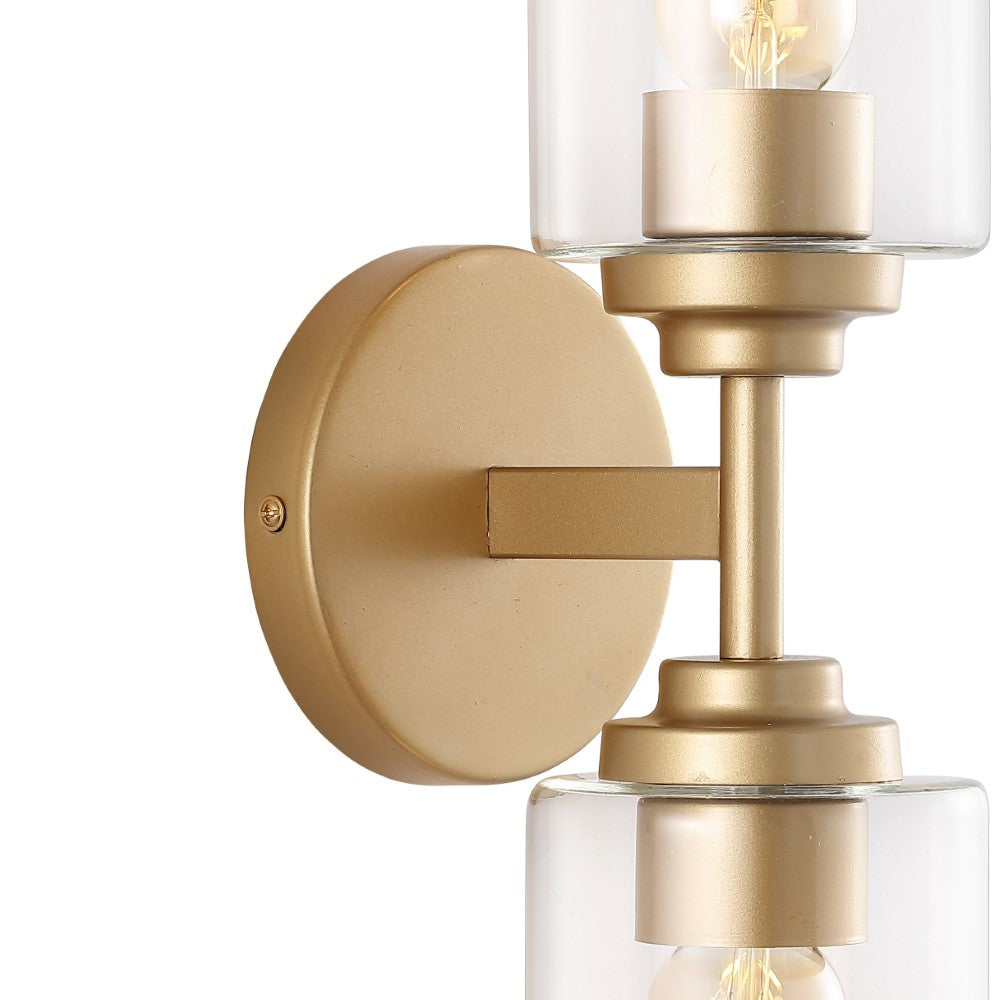Samantha 13" Farmhouse Industrial Iron Cylinder LED Sconce