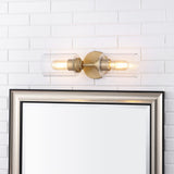 Samantha 13" Farmhouse Industrial Iron Cylinder LED Sconce