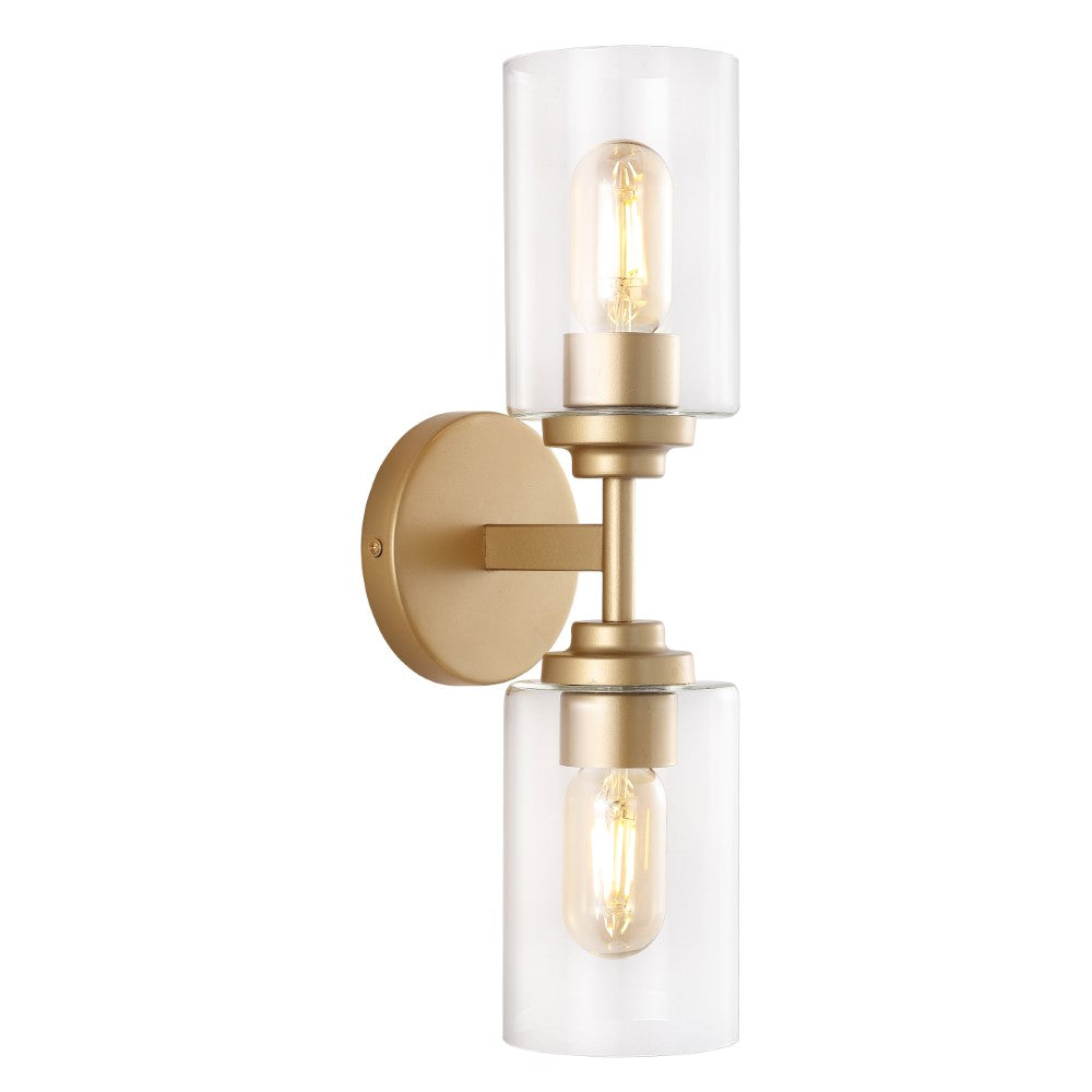 Samantha 13" Farmhouse Industrial Iron Cylinder LED Sconce