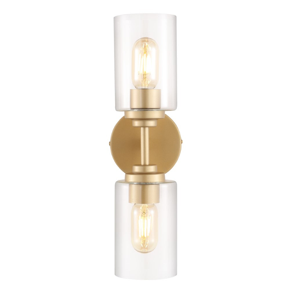 Samantha 13" Farmhouse Industrial Iron Cylinder LED Sconce