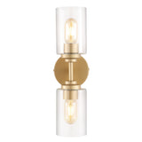 Samantha 13" Farmhouse Industrial Iron Cylinder LED Sconce