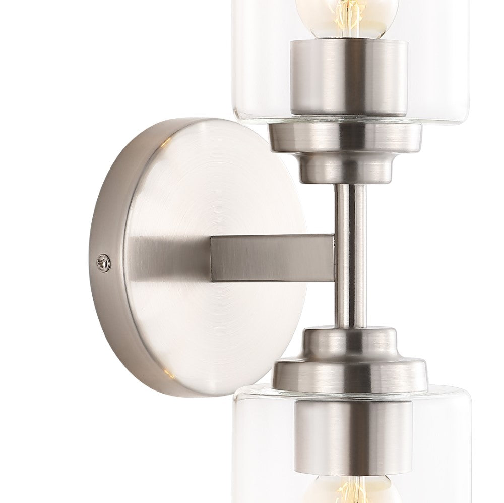 Samantha 13" Farmhouse Industrial Iron Cylinder LED Sconce