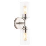Samantha 13" Farmhouse Industrial Iron Cylinder LED Sconce