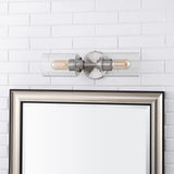 Samantha 13" Farmhouse Industrial Iron Cylinder LED Sconce