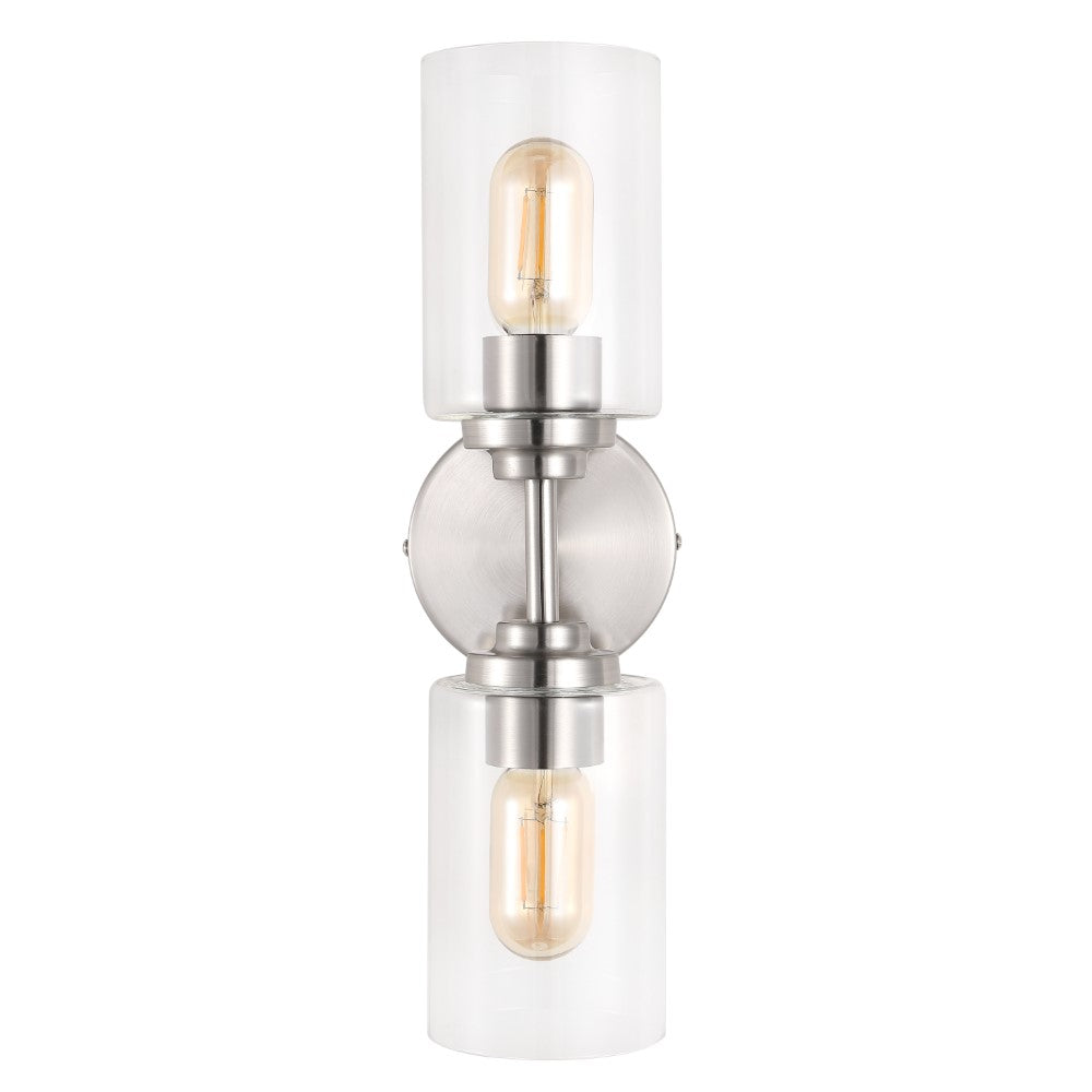 Samantha 13" Farmhouse Industrial Iron Cylinder LED Sconce