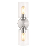 Samantha 13" Farmhouse Industrial Iron Cylinder LED Sconce