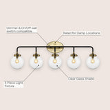 Iris Brass Vanity Wall Sconce Clear