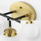 Iris Brass Vanity Wall Sconce Frosted
