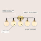 Iris Brass Vanity Wall Sconce Frosted