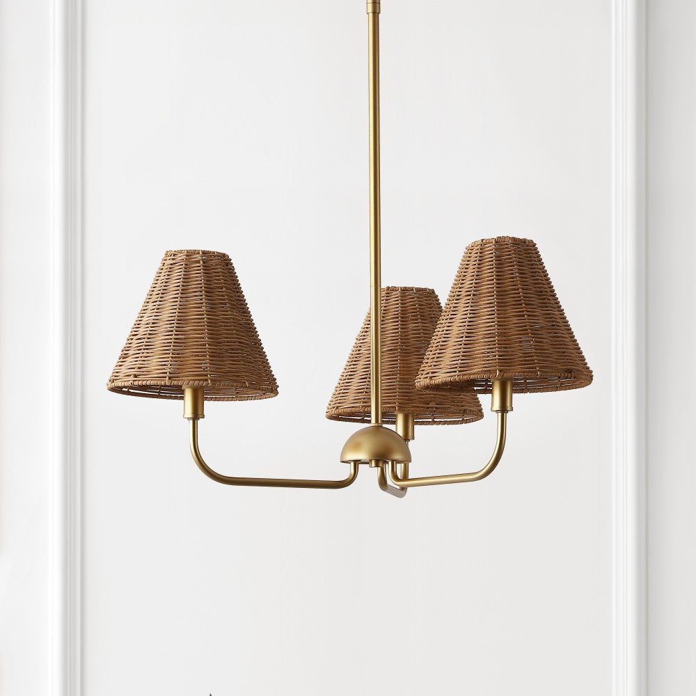 Pauline Coastal Contemporary Adjustable Swooping Arm Candle-Style Metal LED Chandelier