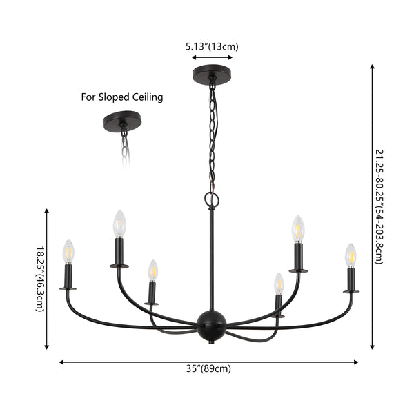 Dimension Image Black / 6 Sockets