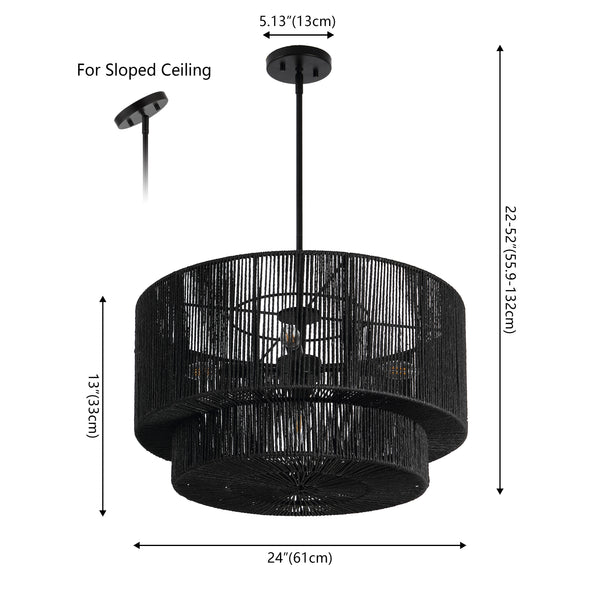 Dimension Image Black / 5 Sockets