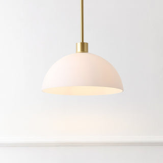 Solene Modern Contemporary Adjustable Metal/Glass Dome LED Pendant