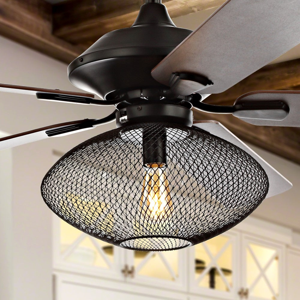Madarasz 52" 1-Light Mid-century LED Ceiling Fan With Remote
