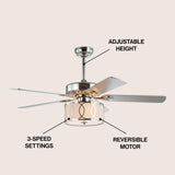 Nicobar Drum Shade LED Ceiling Fan With Remote