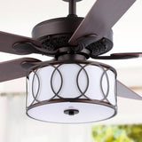 Nicobar Drum Shade LED Ceiling Fan With Remote