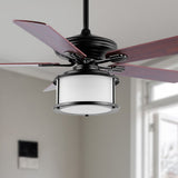 Holly 52" Bohemian Farmhouse Iron LED CEILING FAN