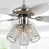 Olive 42" 3-Light Crystal LED Ceiling Fan With Remote