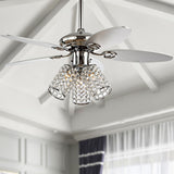 Olive 42" 3-Light Crystal LED Ceiling Fan With Remote