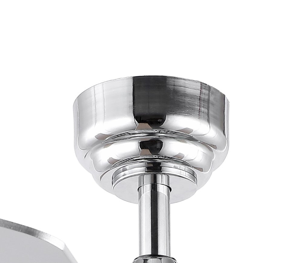 Kristin 52" Crystal/Metal Modern Glam Drum LED Ceiling Fan With Remote