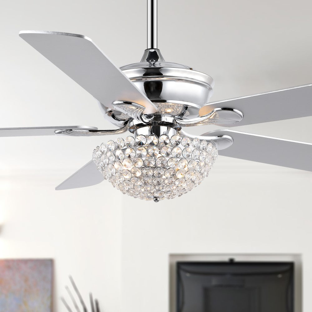 Dennis 52" Traditional Transitional Iron LED CEILING FAN
